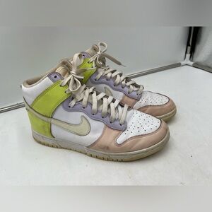 Nike Women's Athletic Shoes - White, Lime, Lavender, Beige